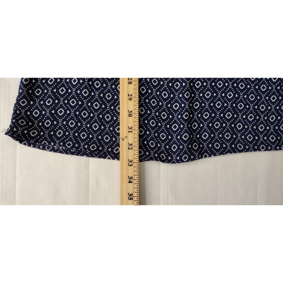 H&M Divided Blue White Geometric Pattern Summer Dress Womens Size Small 4 - Picture 6 of 8
